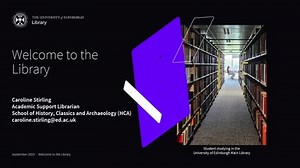 Introduction to the Library - HCA (online and distance learners) - 2025