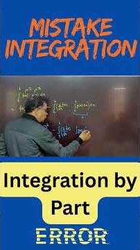 Biggest Mistake in Integration by Parts 😱 | By Nitin Sir | INPS Classes