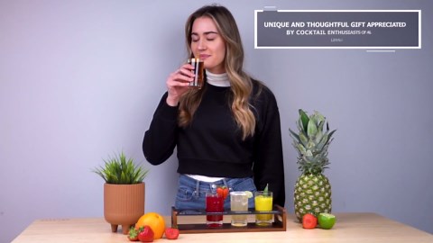 Flight Board with Glasses - Drink Flight Board for Bartesian Capsules - Mimosa Serving Board with Glasses - Bartender Accessories - Hosting Essentials