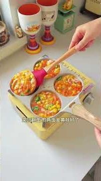 Kids' breakfast: Muffin balls, veg and shrimp pancake, spinach tomato fish noodle soup
