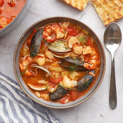 101K views · 703 reactions | Cioppino Recipe (Seafood Stew!) RECIPE: https://www.themediterraneandish.com/cioppino/ With a Parsley-Olive Gremolata! | The Mediterranean Dish | Facebook
