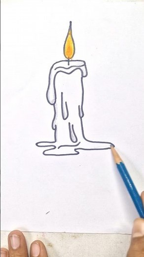How To Draw candle Drawing Easy method #candle