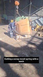 Cutting a scrap recoil spring without proper safety ends in a serious injury. Safety always comes first ⚠️. #WorkplaceSafety #ScrapCutting #TorchCutting #IndustrialAccident #SafetyFirst #MetalCutting #ScrapYard #HeavyIndustry #WorkAccident #PPE #ScrapMetal #RecyclingIndustry #StaySafe #IndustrialWork #SafetyAwareness #scrapbuyeruae #usa #uk #230k #junkremoval #canada | Scrap Buyer UAE