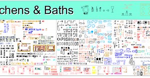 Kitchens and Baths Blocks DWG