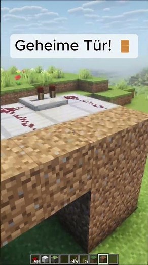 Die geheimste Tür in Minecraft 😱#shorts #minecraft #tutorial
