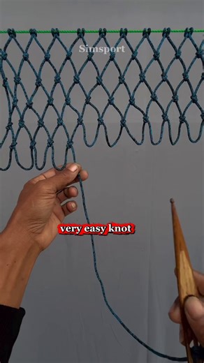 very easy knot to make a net