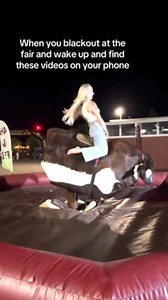 1.6K views | This woman had a few too many drinks at the local fair and decided to ride the mechanical bull. Each time she got on the machine, she got thrown hard off it. | Jukin Copyright Management | Facebook