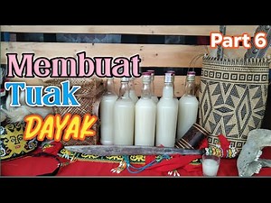 CARA MEMBUAT TUAK DAYAK KALIMANTAN part 6 || air tuaknya banyak benar