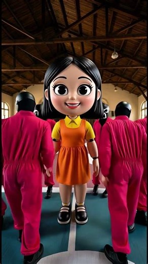 Red Light, Green Light No, it's O or X #SquidGame #Shorts #AIVideo #Netflix #SquidGameChallenge