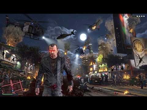 GTA 5 - Trevor Becomes Vampire + Ten Star Wanted Level Rampage