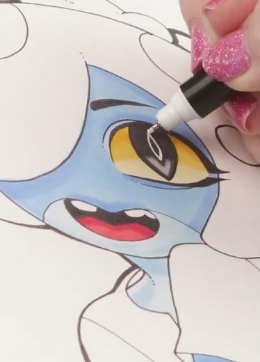 Drawing Maddie Flour from Amphibia