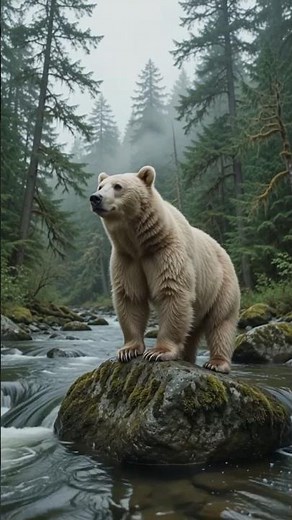 The Rare White Bear That Isn't a Polar Bear 🐻‍❄️😱
