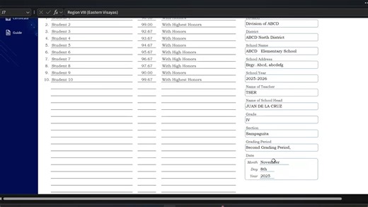 📌Automated Certificate Generator for Honor Learners ✅Fast & Easy ✅Clean & Organized ✅Multiple Designs 📌 Other Available Automated Files: ✅SF9, available for all Grade Levels ✅SF10 with SF9 for Grades 1, 4 and 7 ✅SF2 for Elem, JHS and SHS ✅Test Item Analysis, available for all grade level ✅MPS for Elem ✅PHIL-IRI, available for Elem and JHS ✅Dynamic Score Adjustment Tool with MPS ✅Automated Certificate Generator for Honor Learners #MATATAGCurriculum #automatedcertificate #DepEdPhilippiness #hono