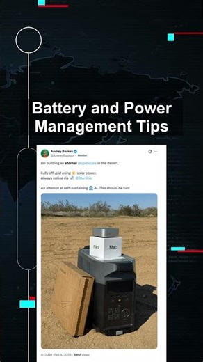 Battery and Power Management Tips #ai #artificialintelligence #machinelearning #aiagent Battery
