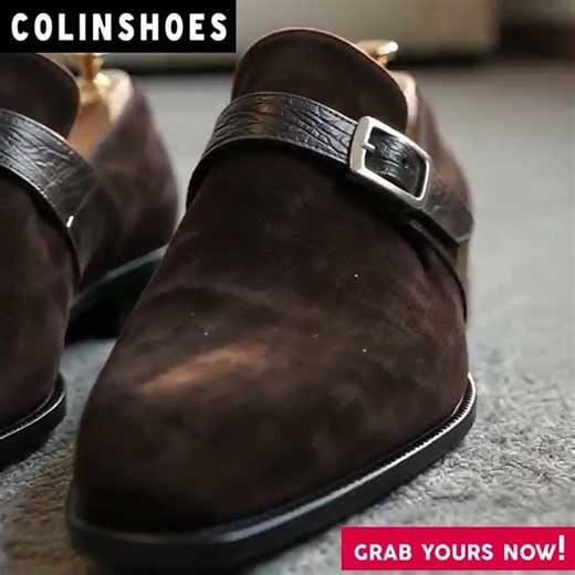 Black VS Brown Suede Monk Shoes 🍂 Which one fits your style?