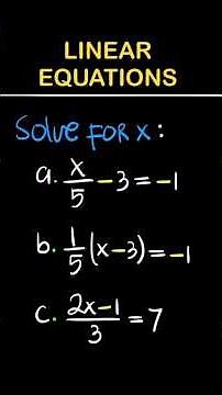 Stop Struggling! How to Solve Fractional Linear Equations Step by Step!#maths #algebra #mathematics