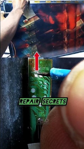 🤫SECRET TIP: Old Samsung TV Flickering Screen Fixed! #samsungrepair #brokenscreen