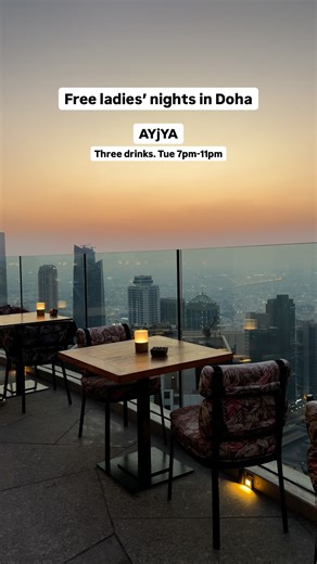 300K views · 756 reactions | Your next night out is on the house with these ladies’ nights in Doha From sky-high views to bites with brews (and some unlimited deals), these fab spots have you covered. So… where to first? #dohaqatar #nightlife #ladiesnight #free | Time Out Doha | Facebook