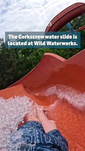 Corkscrew Water Slide POV #shorts #canada #waterpark #waterslide