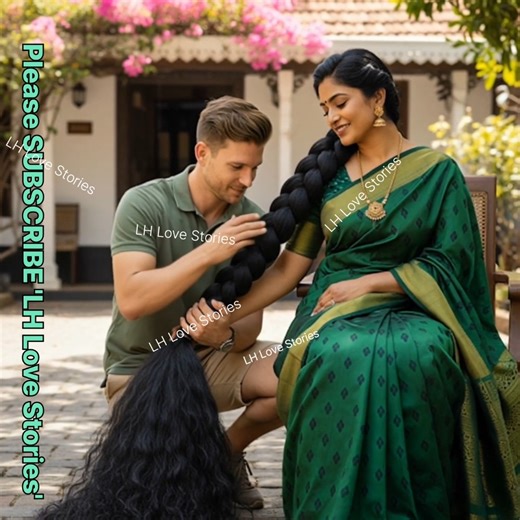 My Long ThIck Braid Loved🔥By My American BF #shortsfeed #youtubeshorts #shortsvideo #shorts #saree