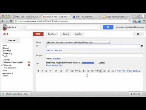 Gmail Tip: Quick Way to Reuse an Attachment in Another Email