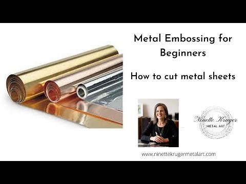 Metal Embossing and Pewter for Beginners: How to easily cut metal or pewter sheet