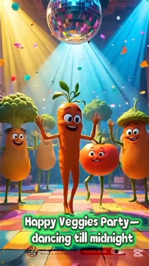 Happy Veggies Party | Funny Kids Rhyme | Dancing Vegetables Song