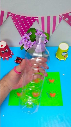 ✨Ta-da! SUPER EASY BUTTERFLY NIGHT LIGHT That GLOWS! #shorts #kids