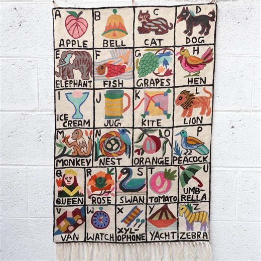 ABC Tapestry for Kids – Alphabet Wall Decor for Playroom or Classroom | Educational & Stylish | Gender Neutral Nursery Wall Art . - Etsy UK