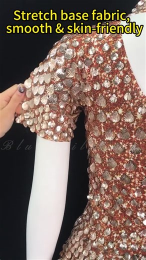 One-size Shell Sequin Mini Dress: Mermaid Bodycon Nightclub Party Dress | High Neck Short Sleeve - Etsy