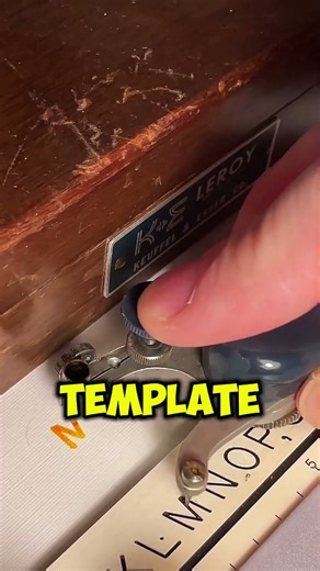 This Lettering Template Writes Perfect Letters Every Time ✍️😲 | Leroy Lettering