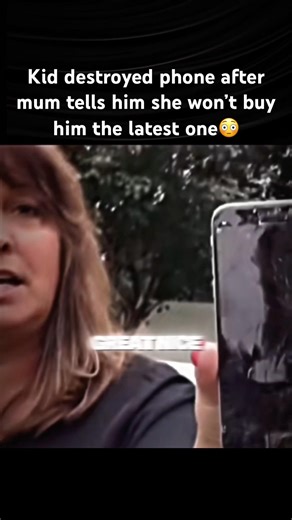 Kid destroys phone after mum said no to a new one #spoiledkids #entitlement #parenting #kidsreaction