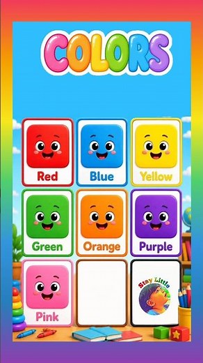 Colors name for kids || learn colours name in english #staylittlechannel #kidslearning #colors