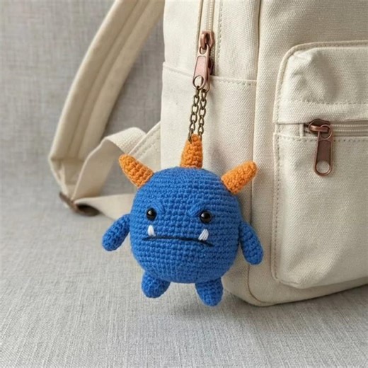 [Emotion Monster] 03 Blue Dunden: Stress Relief! Round Cute Amigurumi Crochet Tutorial