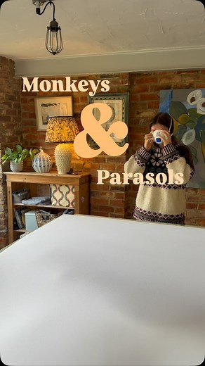 Upholstering our King size Temple headboard using the Monkeys and Parasols fabric from a previous video posted a few months ago. #upholstery #furniture #interiors #fabric #design #headboard #handmade #bespoke #upholstered #smallbusiness | Pucci Upholstery