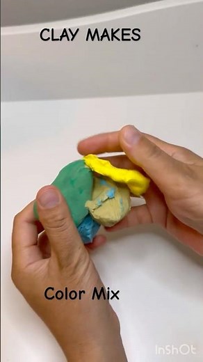 Color mixing #clay #colors #diy #relaxing #polymerclay #shorts