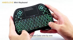 Watch Mini Wireless Keyboard, Remote Keyboard with Multimedia Keys, 2.4GHZ USB Rechargable Android Remo... on Amazon Live