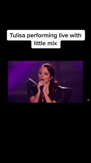 Tulisa Performing Live with Little Mix at X Factor