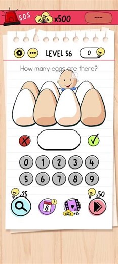 brain test 56 || brain test level 56