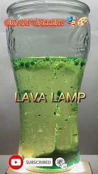 DIY Colorful Lava Lamp at Home 🌋/ Fun Science Art /GM ART GALLERY 🎭🎨