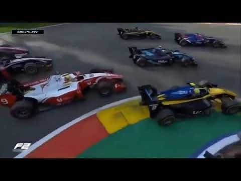 2019年FIA F2第9戦ベルギーレース1 多重大クラッシュ事故 ユベール選手 死去