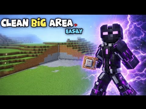 Minecraft Me Bada Area Kaise Saaf Kare? 😱 | Easy Land Clearing Tutorial (Hindi) |