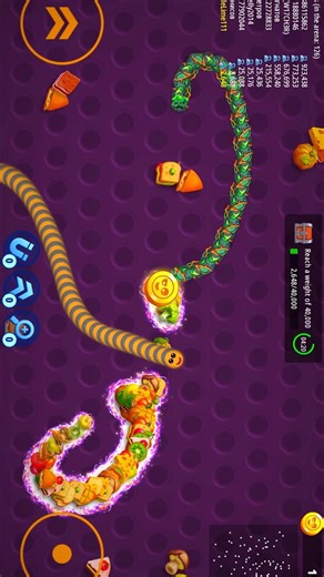 Snake of Worms Zone 🐍 part 2 hack gameplay #shorts #snakegame #wormszone #games