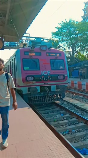 local train entering railway station ll received train entering video #train #shorts