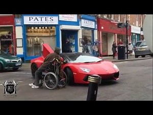 LAMBORGHINI AVENTADOR vs. DISABLED MAN