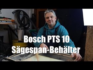 Bosch PTS 10 Staubabsaugung Unten