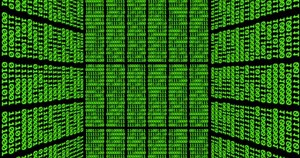 binary code zoom in background