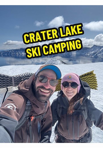 Ski Camping Adventure at Crater Lake: Breathtaking Views
