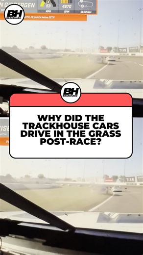 BrakeHard on Instagram: "WHY DID TRACKHOUSE CARS DRIVE IN THE GRASS AFTER THE RACE?"