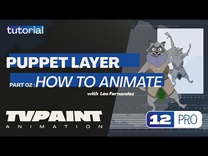 The Puppet Layer part 2 : How to Animate on TVPaint Animation 12